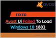 ﻿Windows 10 failed update to 1803, maybe an Avast proble